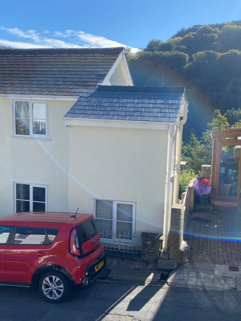 new extension roof Merthyr Tydfil