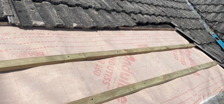 New felt and batten installation in Cardiff